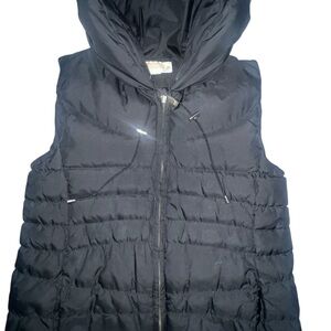 Michael Kors Puffer Black Hooded Vest